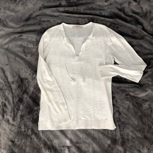 Long-sleeved Lightweight Sweater w/ Tassels